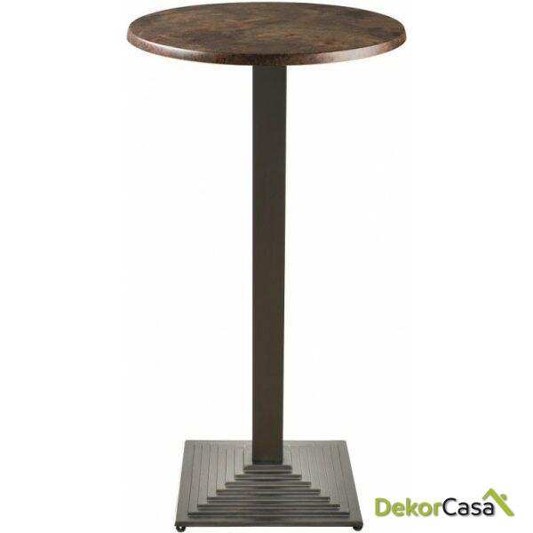Mesa elba alta negra base de 110 cms y tapa de 60 cms color a elegir