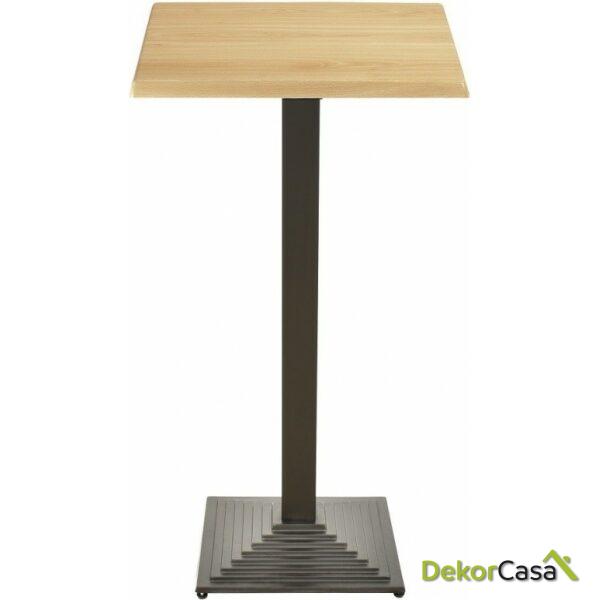Mesa elba alta negra base de 110 cms y tapa de 60 x 60 cms color a elegir