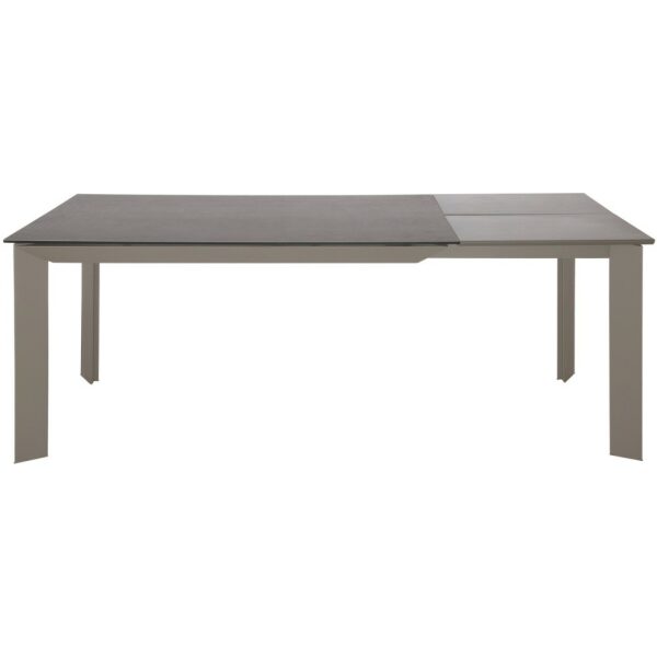 Mesa Extensible Nia Cerámica Gris/Patas Gris