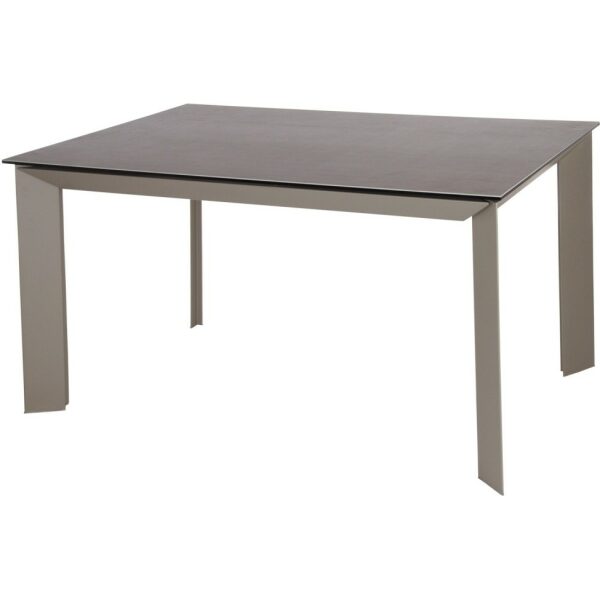 Mesa Extensible Nia Cerámica Gris/Patas Gris