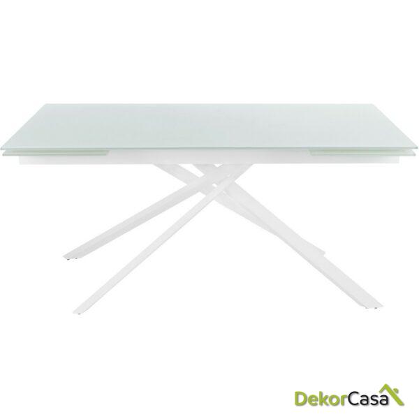 Mesa Extensible Tribal Blanca Puro/Patas Blanco