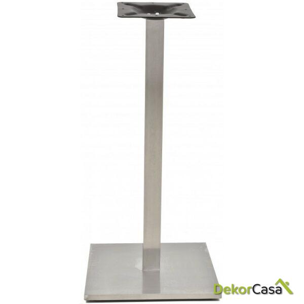 Mesa ipanema alta acero inoxidable base de 110 cms y tapa 60 x 60 cms color a elegir 1