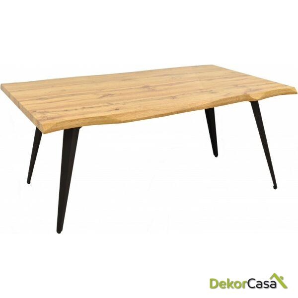 Mesa melide metal madera160 x 90 cms