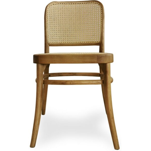 Silla Abel Madera Natural Con Ratan