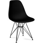 Silla dalmau negra asiento negro