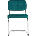 Silla Eclipse Capitone Terciopelo Verde