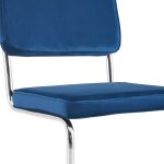 Silla Eclipse Terciopelo Azul