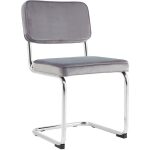 Silla eclipse terciopelo gris