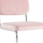 Silla eclipse terciopelo rosa 2