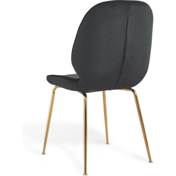 Silla laima terciopelo negro 1