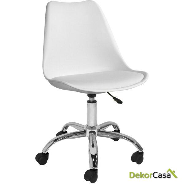 Silla Megan Escritorio - Blanca