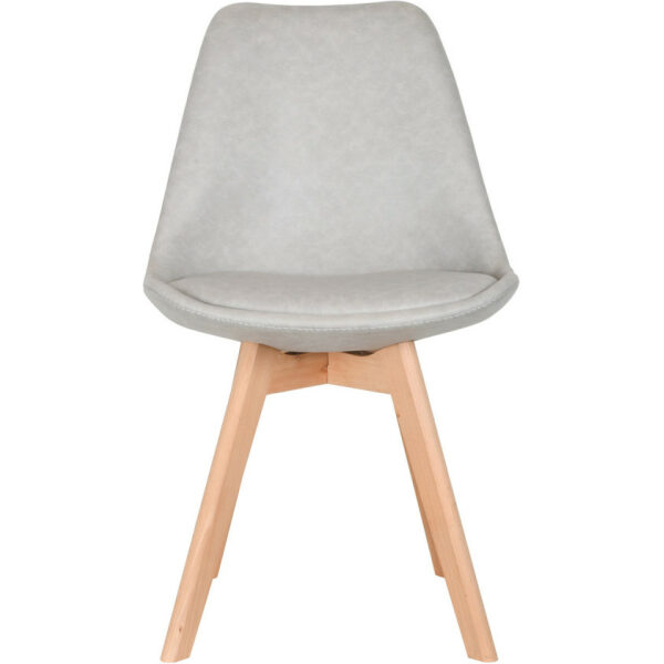 Silla megan textil gris claro 1