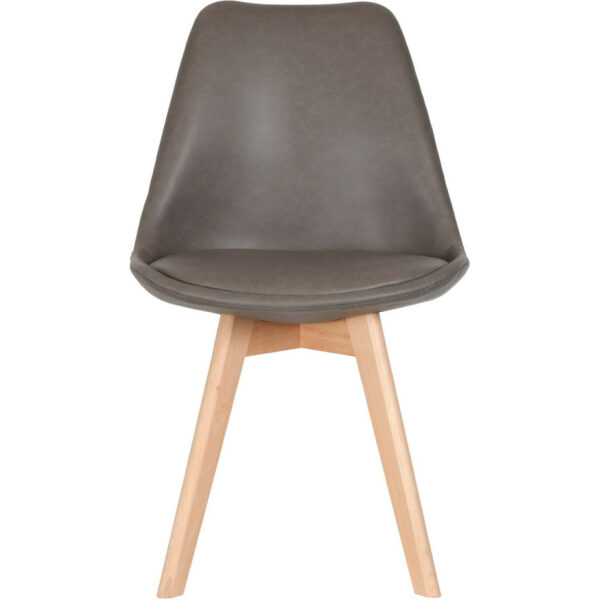 Silla megan textil marron 1