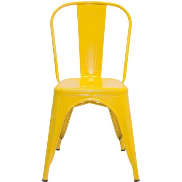 Silla metalica volt amarilla 1