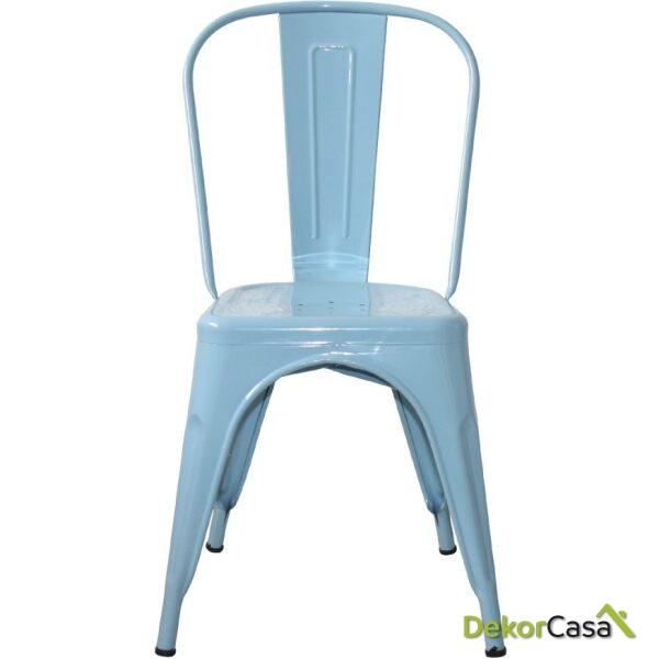Silla metalica volt azul 1