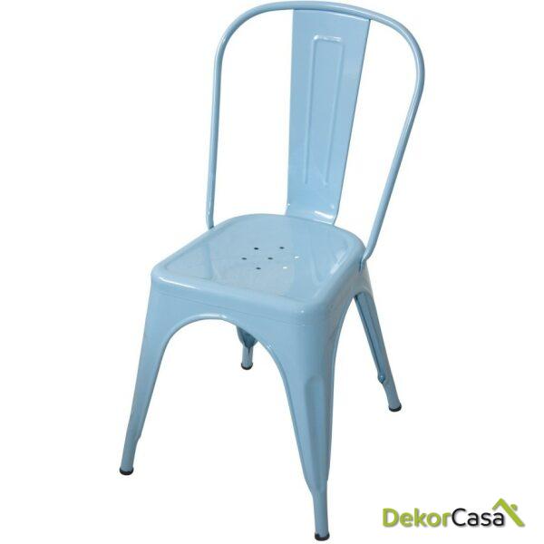 Silla metalica volt azul