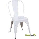 Silla Metálica Volt - Blanca