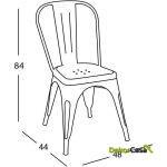 Silla Metálica Volt - Blanca