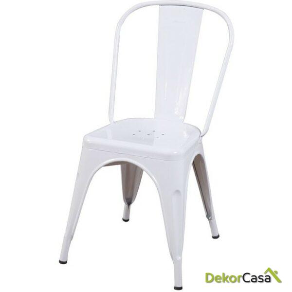 Silla Metálica Volt - Blanca