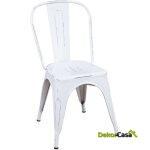 Silla Metálica Volt - Blanco Envejecido