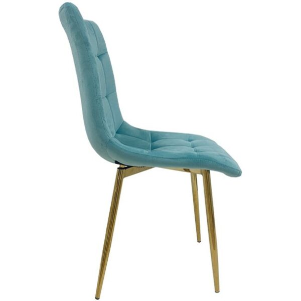 Silla shayla metal dorado tejido velvet verde agua 1