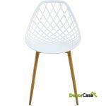 Silla strauss metal polipropileno blanco 1