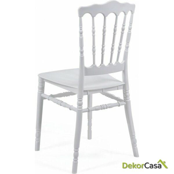 Silla wedding apilable polipropileno blanco 1