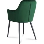 Sillon classic terciopelo verde pata negra 1