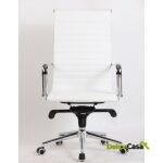 Sillon de oficina alabama new alto similpiel blanca