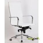 Sillon de oficina alabama new alto similpiel blanca 4