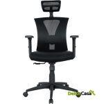 Sillon de oficina brasilia ergonomico syncro malla negra asiento tejido negro 1