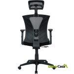 Sillon de oficina brasilia ergonomico syncro malla negra asiento tejido negro 3