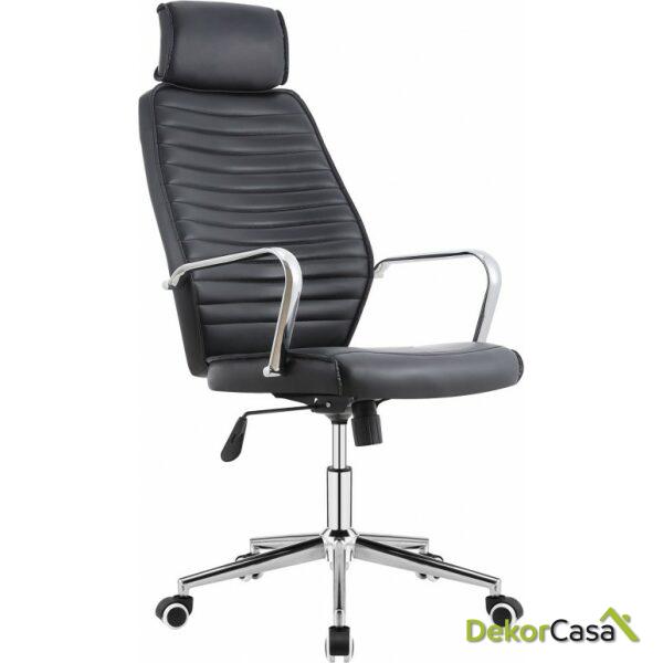 Sillon de oficina bratislava new alto similpiel negra