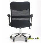 Sillon de oficina discover new m malla y tejido mesh negro 2