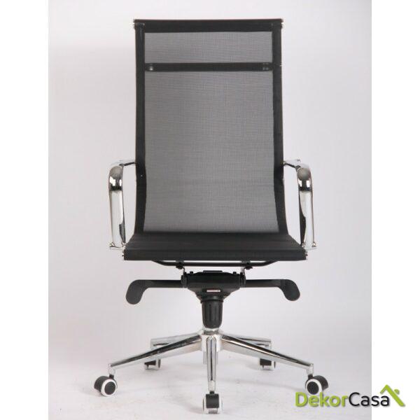 Sillon de oficina nevada new alto malla negra 1