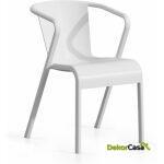 Sillon lugo apilable polipropileno blanco