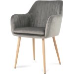 Sillon roma terciopelo gris