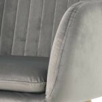 Sillon roma terciopelo gris 3