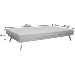 Sofa cama darling gris claro 5