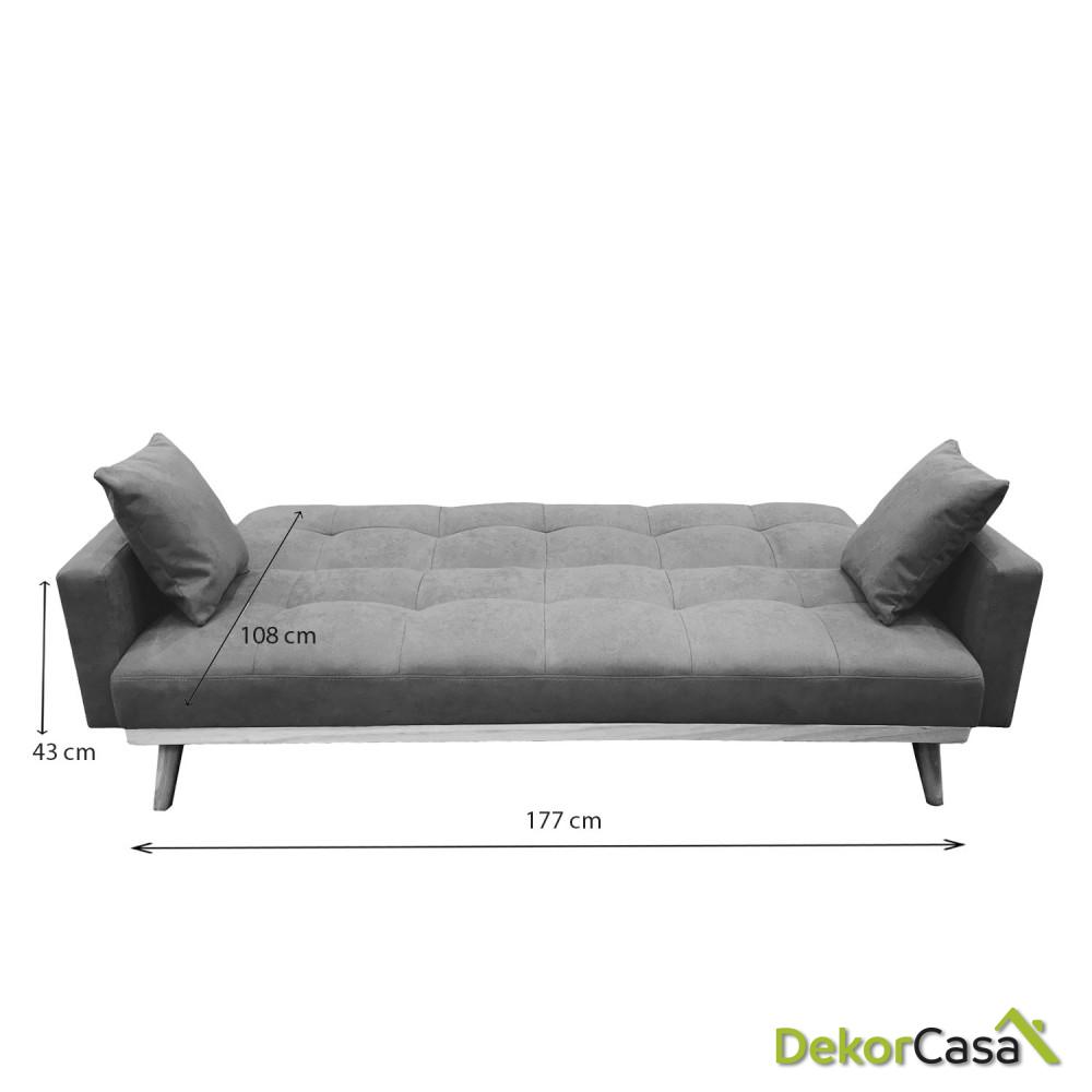 Sofa cama victoria gris 5