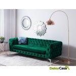 Sofa chester royal 3 plazas terciopelo verde 1