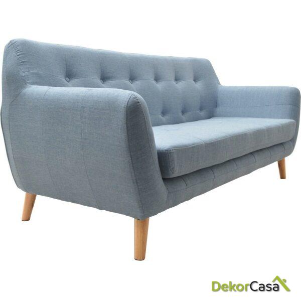 Sofá Nordic Vintage Color Azul Claro