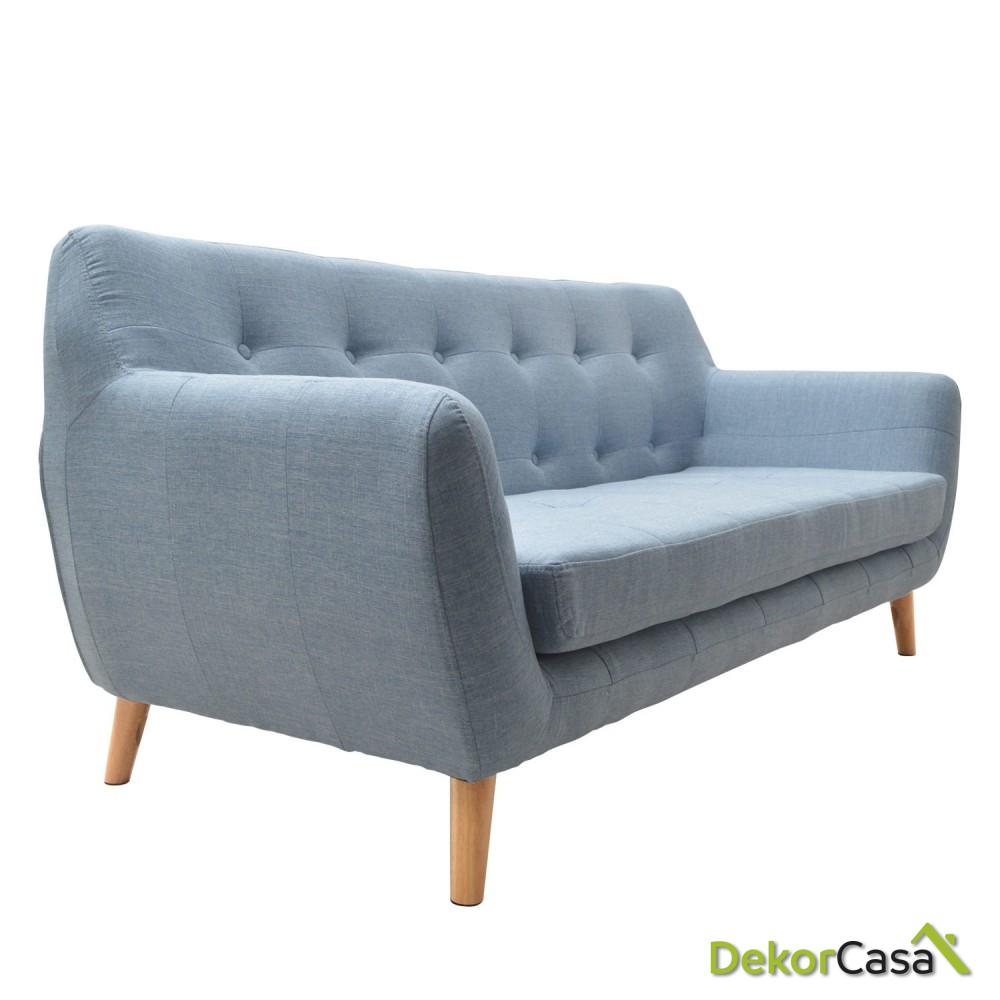 Sofá Nordic Vintage Color Azul Claro