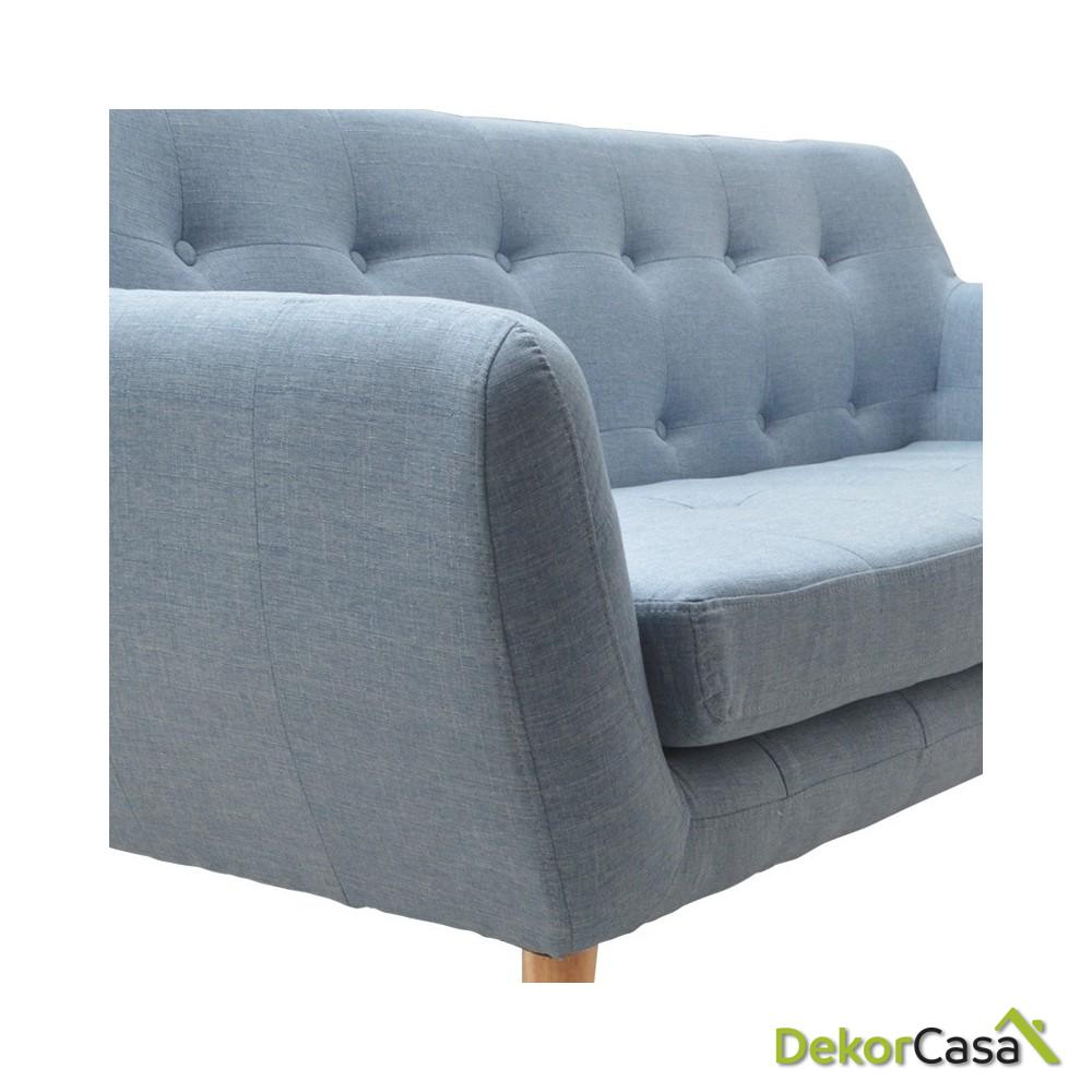 Sofá Nordic Vintage Color Azul Claro