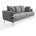 Sofa simba 3 plazas gris 1