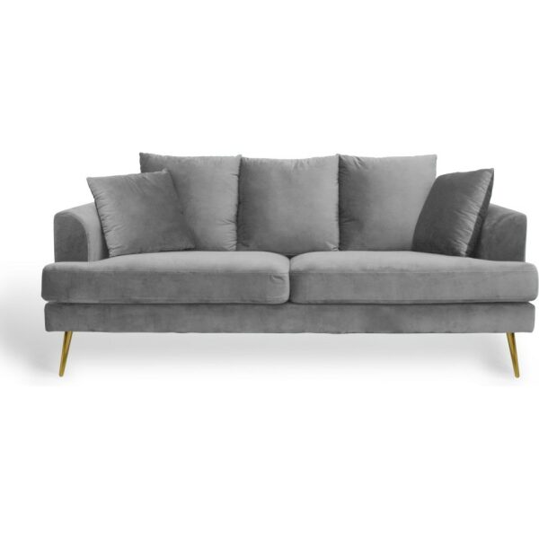 Sofa simba 3 plazas gris