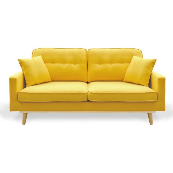 Sofa tanya 3 plazas amarillo