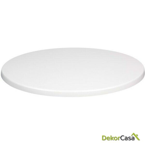 Tablero de mesa werzalit sm blanco 01 70 cms de diametro