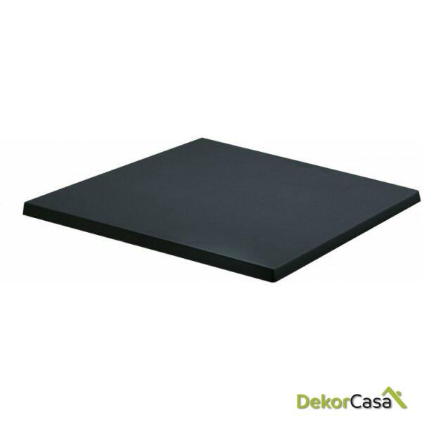 Tablero de mesa werzalit sm negro 55 60 x 60 cms