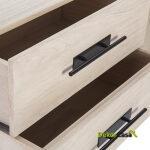 Aparador 150X46X86 Madera Natural/Metal Negro